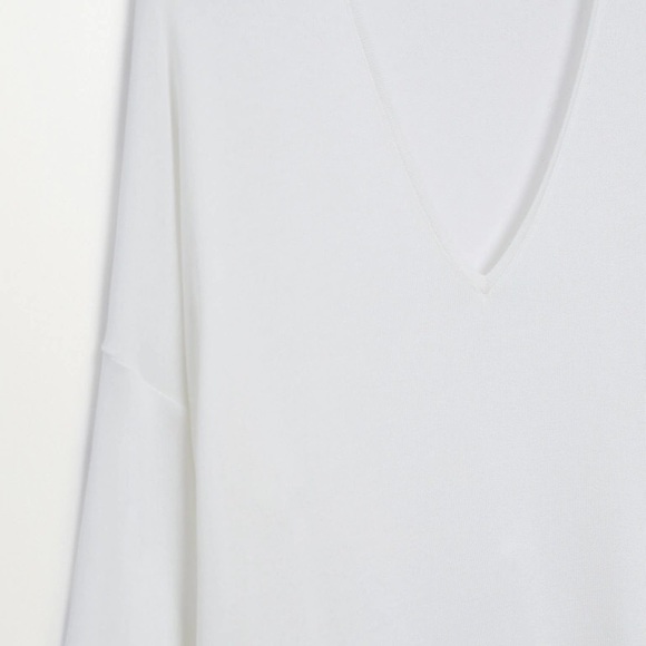 NWT MANGO V-neck Long Sleeve Shirt - Picture 5 of 8